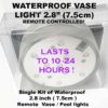 Waterproof Vase & Pool light 7.5cm Single Kit