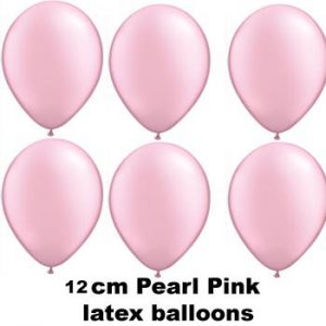 12cm pearl pink balloons