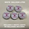5 pack of white balloon lites no balloons included