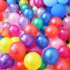 multicoloured mix 5 inch latex balloons