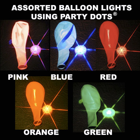 Asst Balloon lights 5 pack