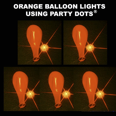 Orange Balloon lights 5 pack