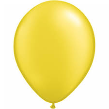 Metallic Yellow 28cm Latex Balloons 20 BAG