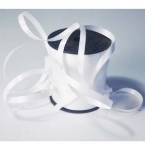 White 8mm Wide Curling Ribbon
