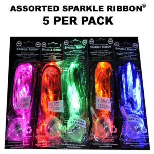 Assorted Sparkle Ribbon® 5 pack