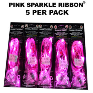 Pink Sparkle Ribbon® 5 pack