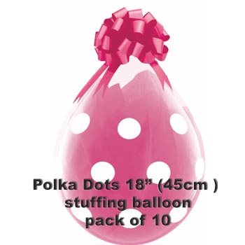 Polka Dots Stuffing Balloon 10 pk