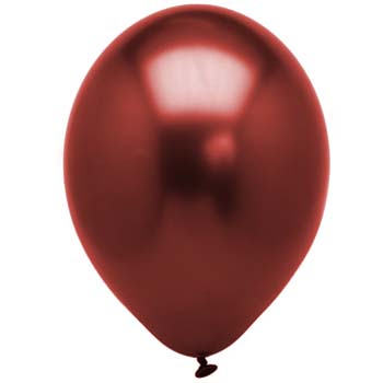 Metallic Burgundy 28cm Latex Balloons 100 BAG