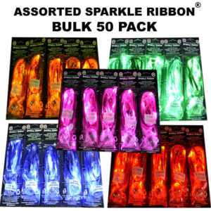 50 Assorted Sparkle Ribbon 50 pack