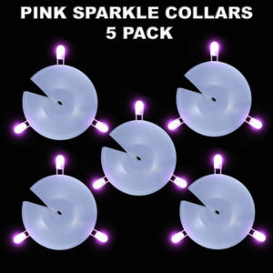 Pink Sparkle Collars 5 pack