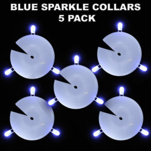 Blue Sparkle Collars 5 pack
