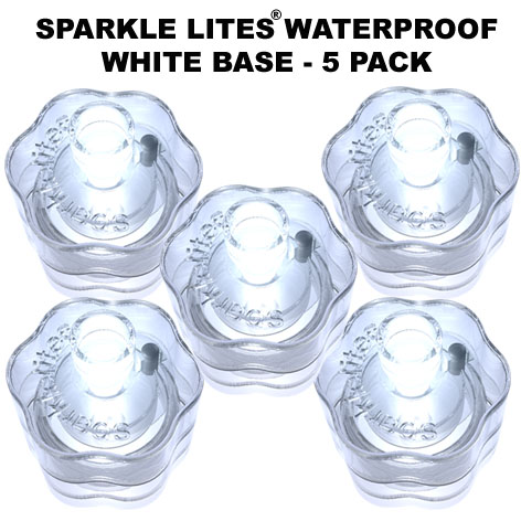 White Sparkle Lites® Bases 5 pack