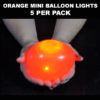 Orange Mini Balloon lights 5 pack