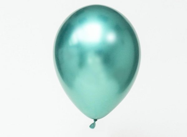 green 30cm chrome balloons