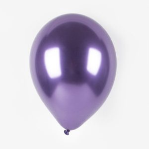 purple 30cm chrome balloon