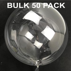 50 pack Clear 45cm bobo balloon